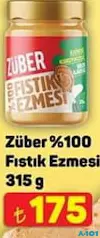 ZÜBER %100 FISTIK EZMESİ 315 G